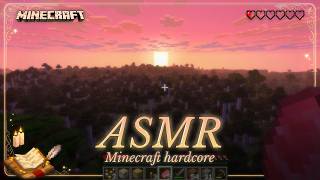 ASMR ✧ Minecraft hardcore pero el vídeo termina si muero 💔