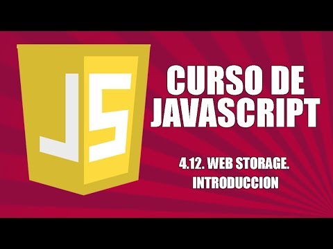 Curso de Javascript - 4.12. Web Storage. Introducción