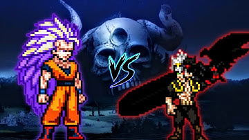 Goku Ultra Ego Super Saiyan 3 (New) VS Asta TS (all form) in Jump Force Mugen