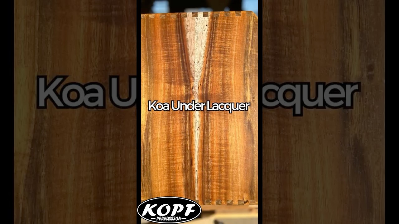 Koa Cajon Body Under Lacquer