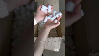 starch packing peanuts #shorts #ecofriendlypackaging