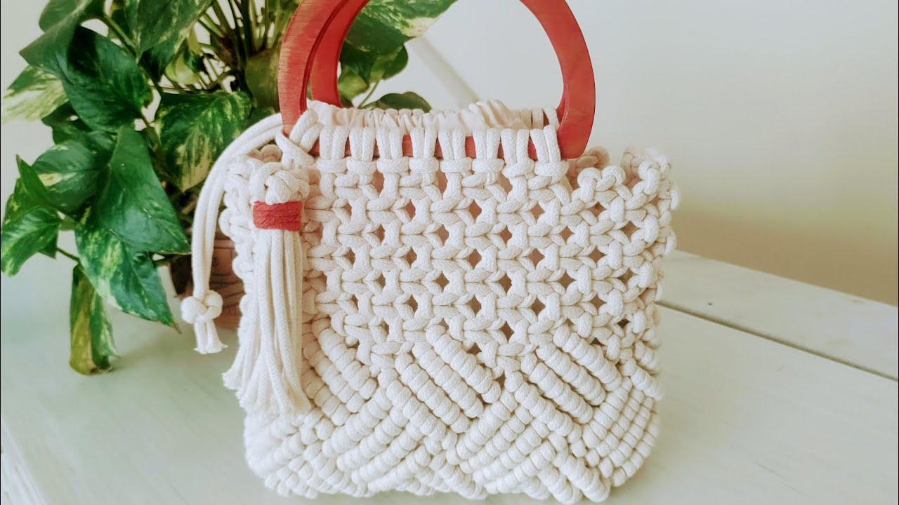 Bolsa Nicea - Macramé passo a passo