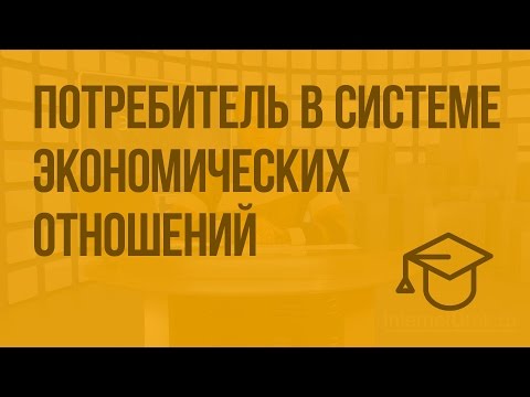 Потребитель в системе экономических отношений. Видеоурок по обществознанию 11 класс