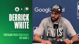 Derrick White Postgame Press Conference | Eastern Conference Finals Game 4 at Indiana Pacers
