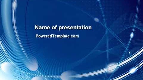 Orbital PowerPoint Template by PoweredTemplate.com