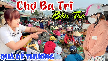 Gặp Chị Gái Bán Nước Mát Quá Dễ Thương CHỢ BA TRI, BẾN TRE - Hải Sản Tươi Rói Giá Rẻ Đầy Chợ | KPVL