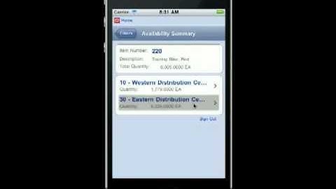 JD Edwards EnterpriseOne Mobile: Sales Inquiry - Item Availability and Price Demo
