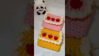 Cute card holder tutorial available in my channel #subscribe for more #crochetshorts #tutorials