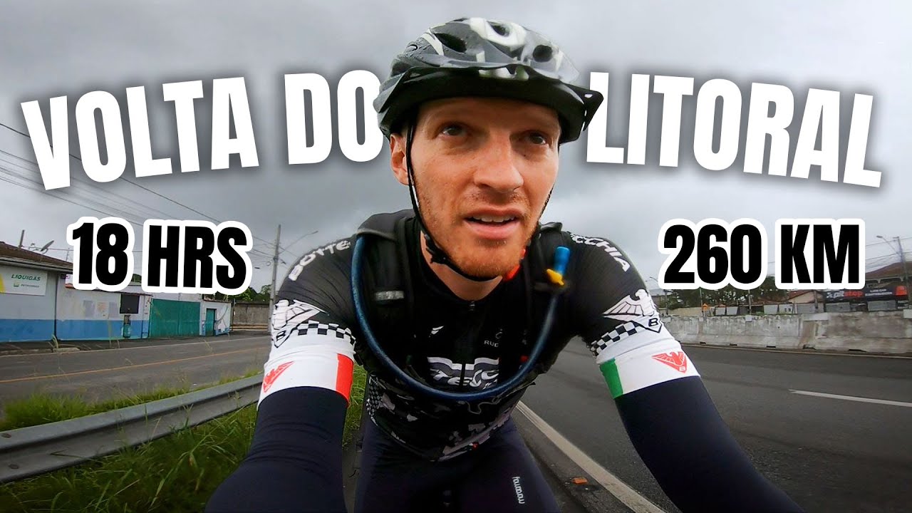 O PEDAL MAIS DIFÍCIL QUE FIZ ATÉ HOJE... 260 KM 🚴 A TEMIDA VOLTA DO LITORAL
