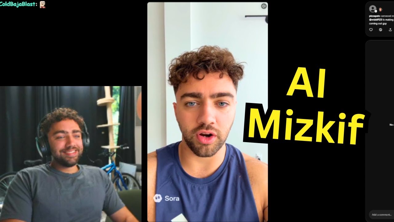 Mizkif Reacts To AI Mizkif | Sora 2 AI Videos