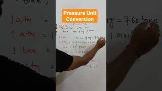 Pressure Unit Conversion | Units Of Pressure | Unit Conversion #shorts