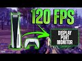 PlayStation 5 + DisplayPort Monitor Setup to Run Games at 120 FPS - Warzone 120hz PS5 Guide