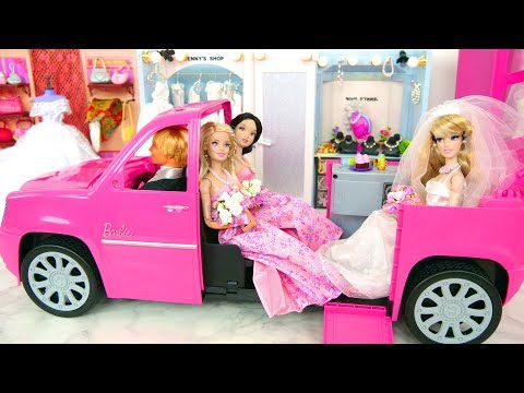 Nouveau magasin de vêtements pour les poupées, Robe de mariée poupée Barbie