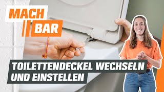 Changing and adjusting toilet lids | OBI