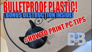 Bulletproof Polycarbonate Filament! Tips on printing PC with an Ender! ABS too!