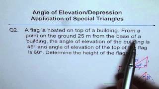 Height of the Flag on Top of a Building Q2