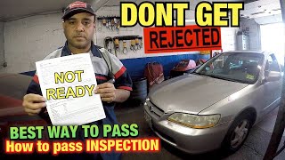 How to pass car emission inspection for car that is not ready  |  failed car inspection