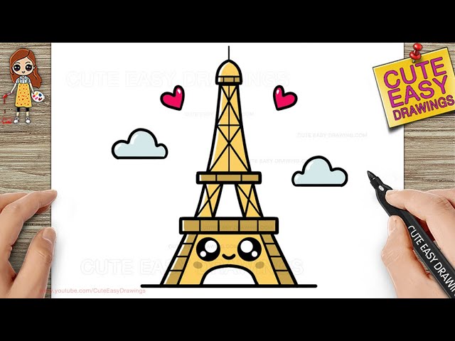 Paris Eiffel Tower Vector Design Images, Paris Eiffel Tower Hand Drawn  Vector Illustration Continuous Line Art Single Drawing Isolated On White  Background, Wing Drawing, Rat Drawing, Eiffel Tower Drawing PNG Image For