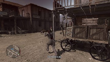 Red Dead Redemption - Random Encounter (Shoot Man Hurting Women in Armadillo) Gameplay Xbox One