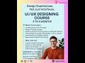 ✨Start UI/UX Designing Course – 3 to 6 Months