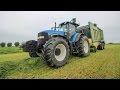 Grass picking with a new Krone ZX 470 GL | Gebr. Bogers | New Holland TM190