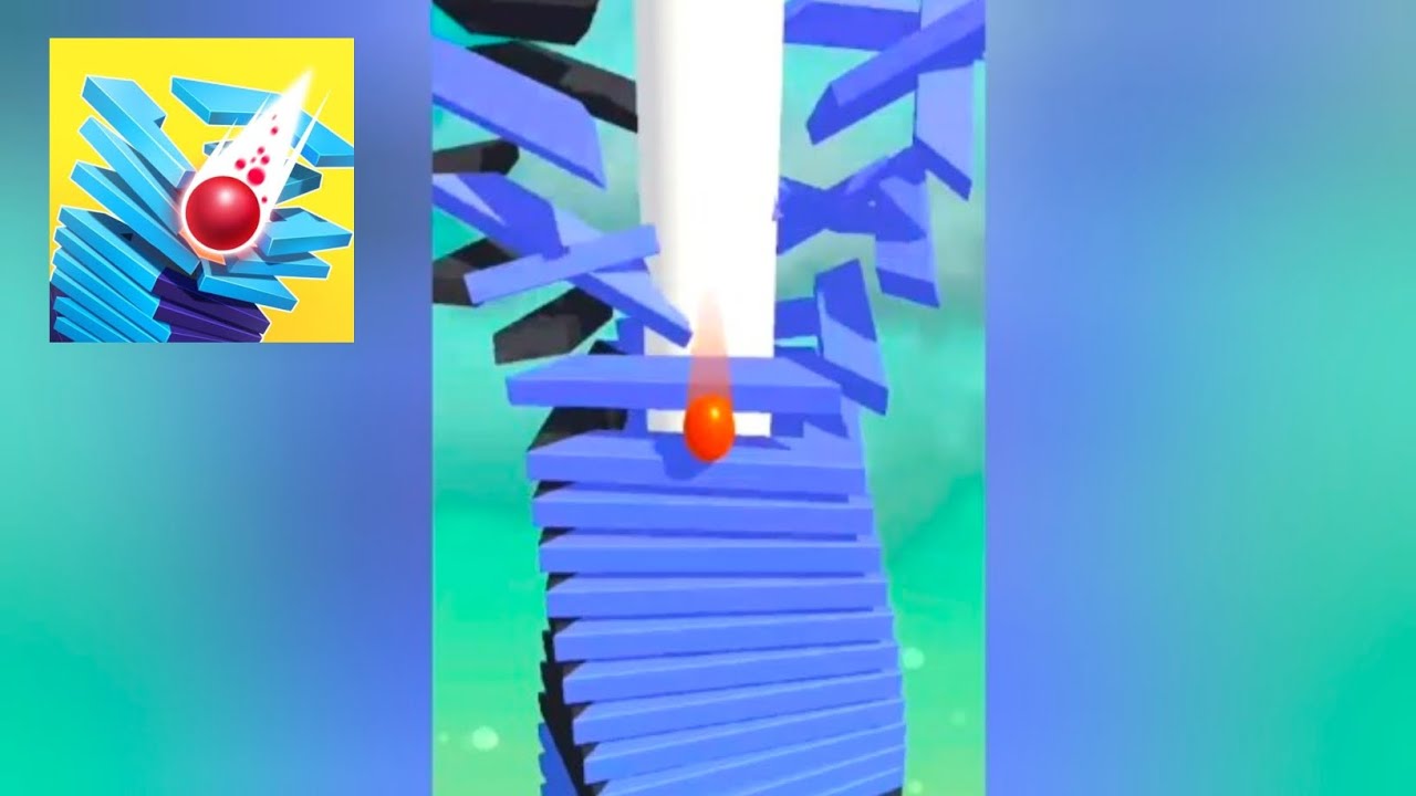 Stack Ball 3D 1 - 50 Level Up Gameplay Showcase (iOS) Top India Game Play 
