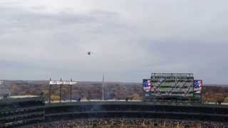 Packers National Anthem and Flyover from top of Lambeau 10/20/14