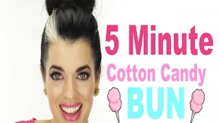 5 Minute Cotton Candy Hair Bun | Chic & Easy | Nikol Johnson