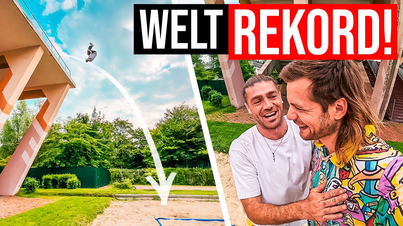 10 METER Frontflip auf HARTEN Boden! | FULL SEND OHNE ENDE mit @DomTomato | Parkour in Essen