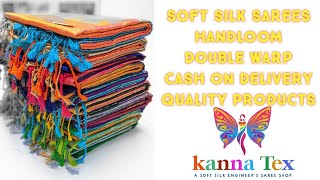 CASH ON DELIVERY SOFT SILK SAREES ONLINE SHOPPING WITH PRICE RETAIL & WHOLESALE // KANNA TEX screenshot 3
