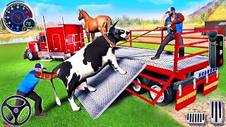 Farm Animal Truck Transport Simulator - Real Tractor Zoo Transporter Driving - Android GamePlay screenshot 1