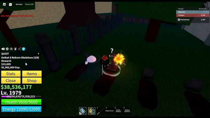 Blox Fruits how to equip titles