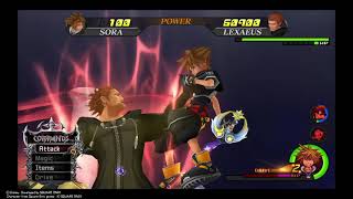 KINGDOM HEARTS II FINAL MIX HD Lexaeus Absent Silhouette Boss Battle