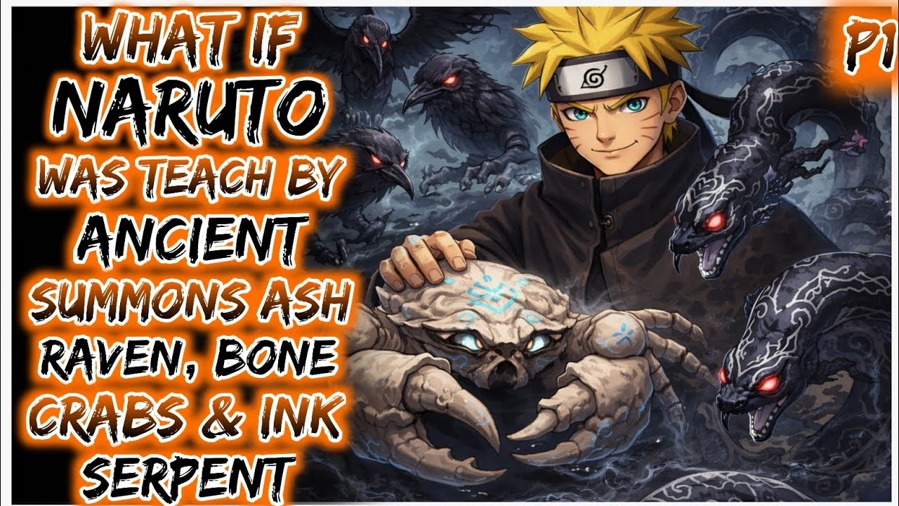 What if naruto was taught by ancient summons ash raven, bone crabs and ink serpent?