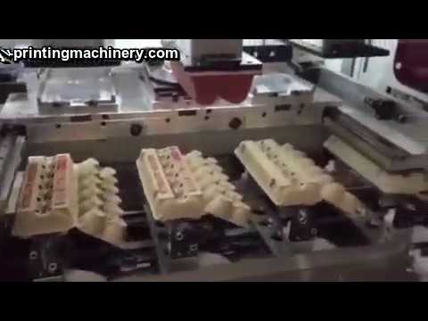 egg box 3 color pad printer for 3 sides with full auto