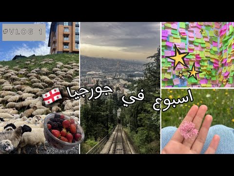 Vlog 1 رحلتي إلى جورجيا فلوق اسبوع كامل 