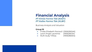 Financial Analysis Week 8 - AVB B - FEB UI