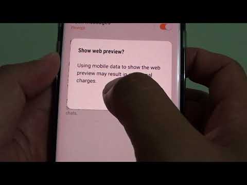 Samsung Galaxy S8: How to Enable / Disable Show Web Link Previews in Text Messages