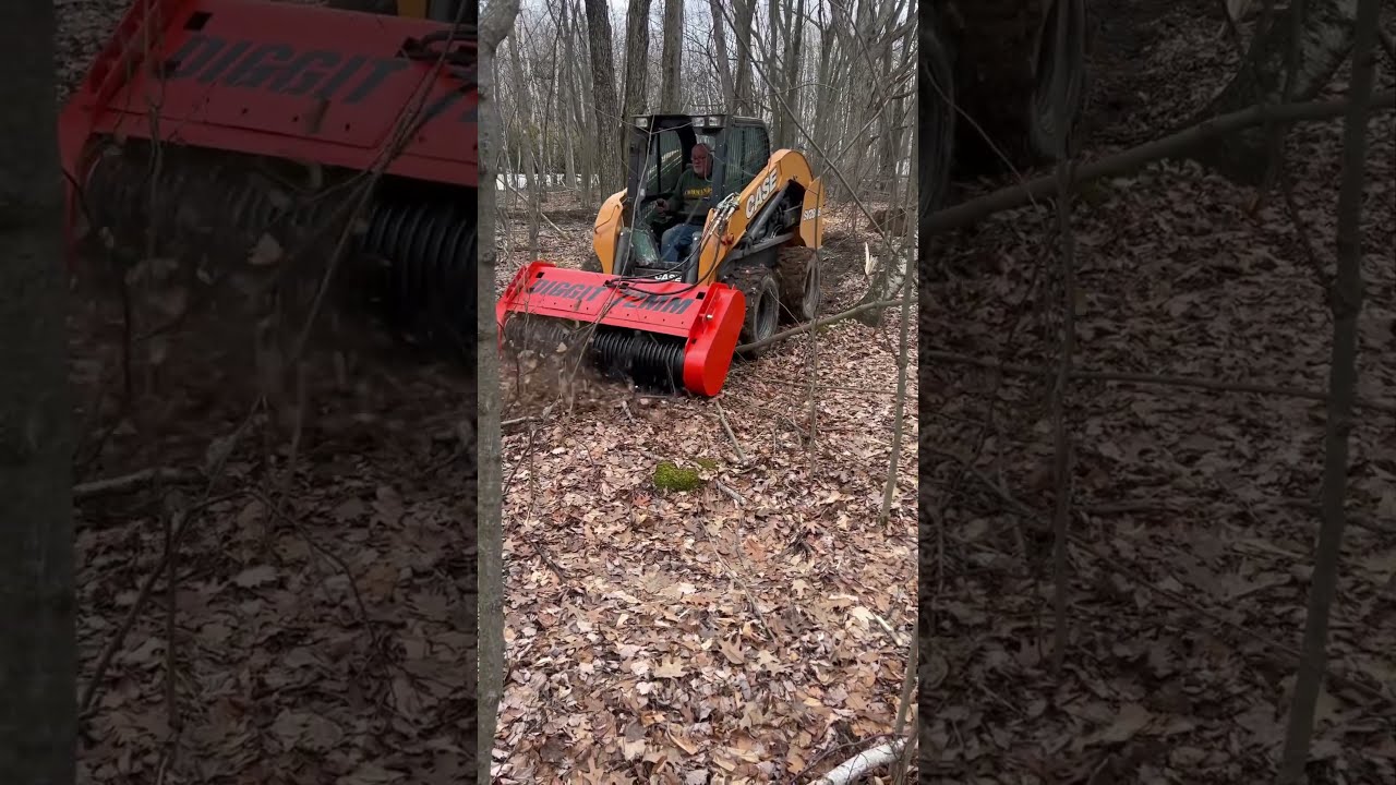 Skid Steer Attachment Forestry Mulcher