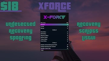 Xforce | GTA V Mod Menu Showcase! | Lua support, Rp Recovery, Decent Crash-Kicks