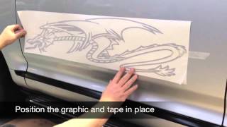 dragon sticker  fitting video