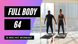 15 MIN FULL BODY WORKOUT // HIIT | MrandMrsMuscle