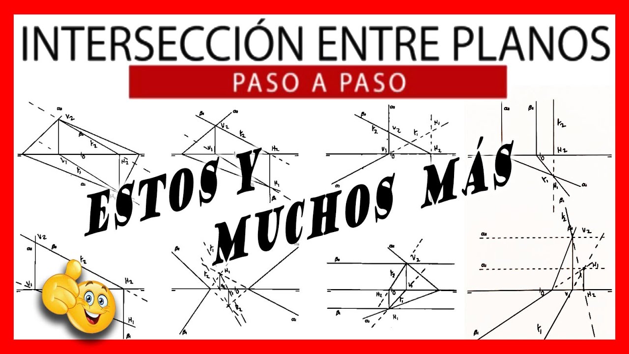 ⚡ Intersección de dos PLANOS ⚡ Intersecciones en diedrico | intersección entre 2 planos