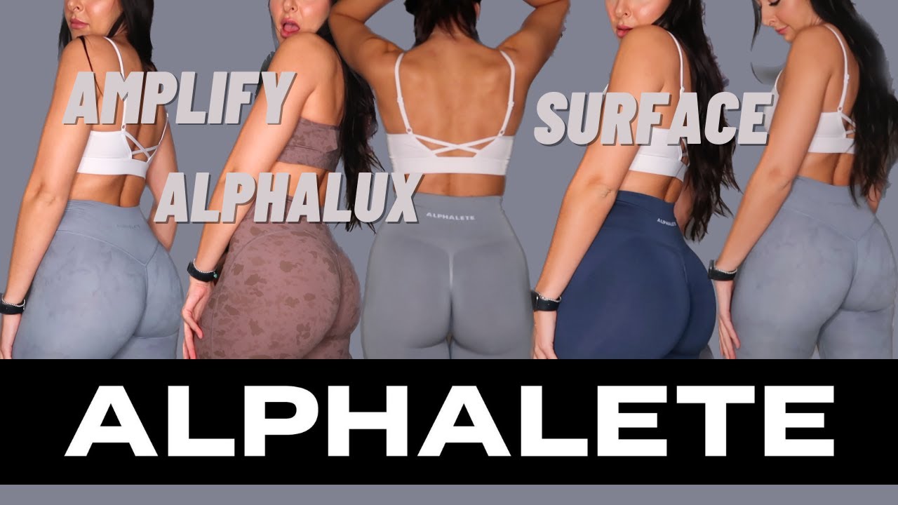 HONEST ACTIVEWEAR TRY ON HAUL  Alphalete Amplify Size Comparison Small vs  Medium *NOT SPONSORED* 