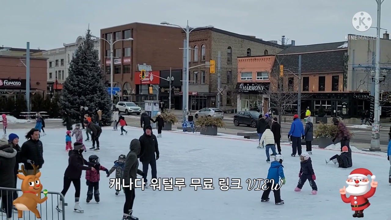 캐나다 워털루 타운 스퀘어 스케이트장 [ Waterloo Canada Town Square Free Skating Rink]