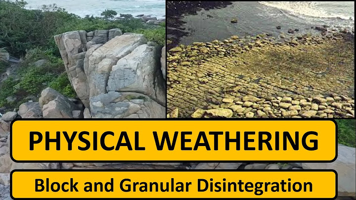 What are the 4 types of physical weathering?