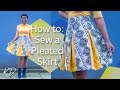 HOW TO: SEW A PLEATED SKIRT WITHOUT PATTERNS | KIM DAVE