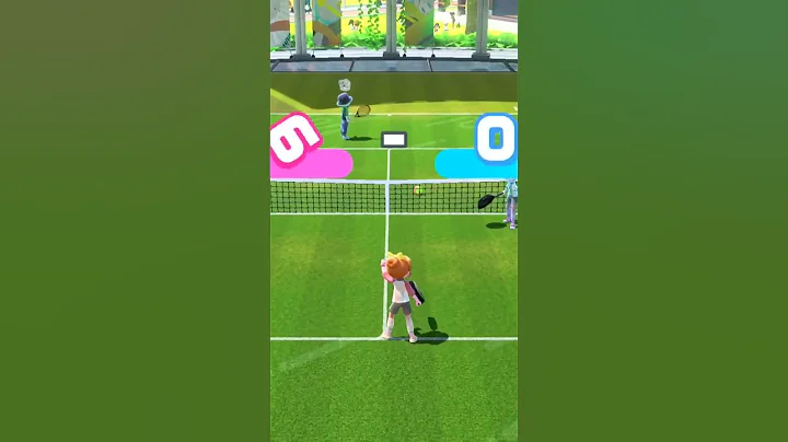 Perfect Game with Perfect Serve. Nintendo Switch Sports: Tennis.