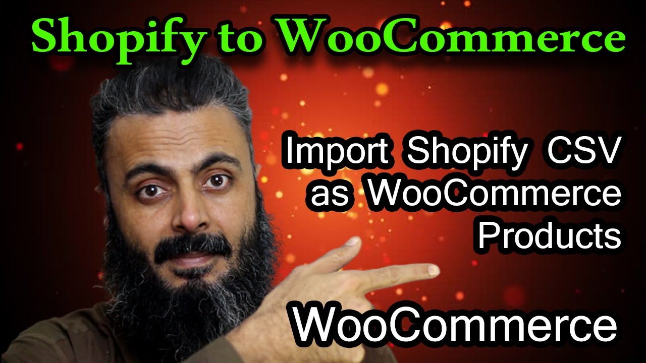 Import Shopify CSV to WooCommerce Products - YouTube