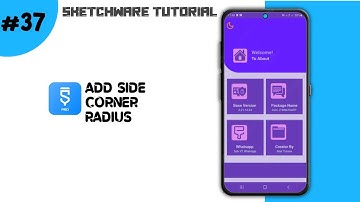 Add To Side Corner Radius To Sketchware | Very Easy | 2021 Sinhala | Whatsapp Mod And Ui Design.